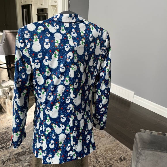 COPY - Mens ugly Christmas blazer holidays size small slim cut best fun festiv… - Picture 8 of 17